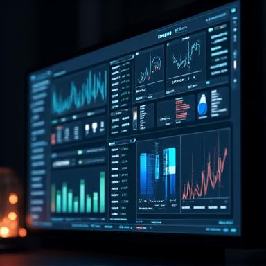 Cruscotto di analisi dati e grafici